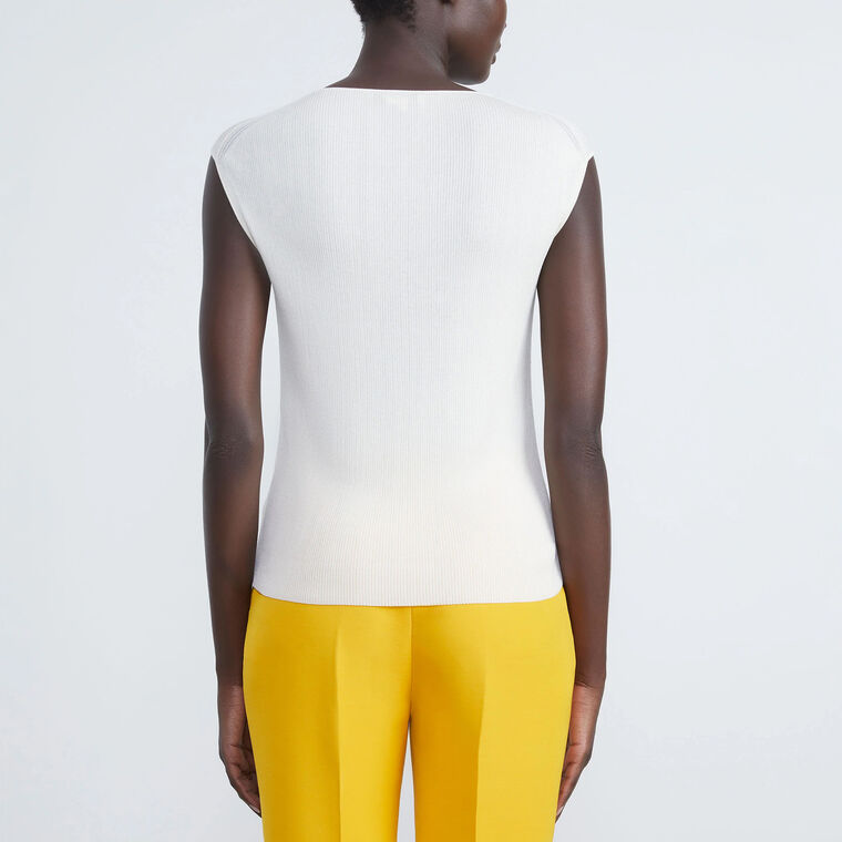Ribbed Cap Sleeve Top image number null