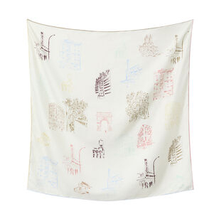 Manhattan Print Silk Twill Scarf