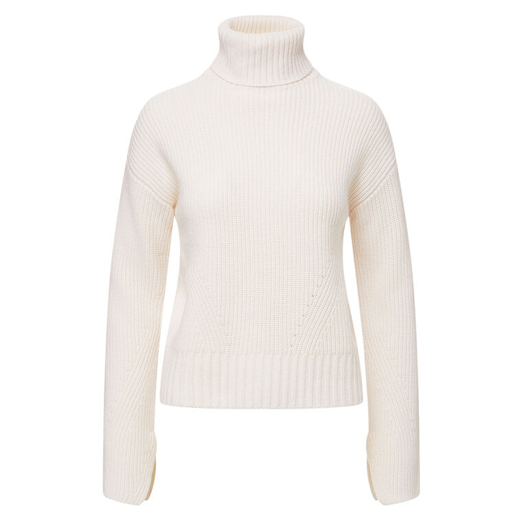 Matilda Merino Wool Turtleneck Sweater image number null