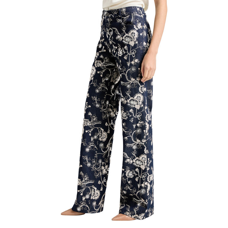 Nolita Garden Embroidered High Rise Jeans image number null