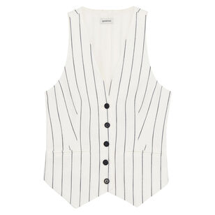 Sabina Button-Front Vest