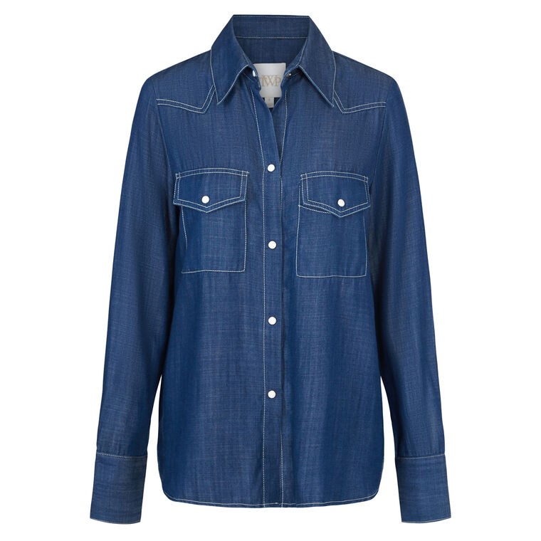 Rancher's Daughter Denim Shirt image number null