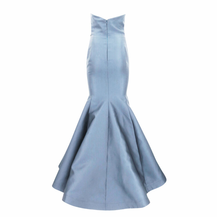 Angled Taffeta Bodice Gown image number null