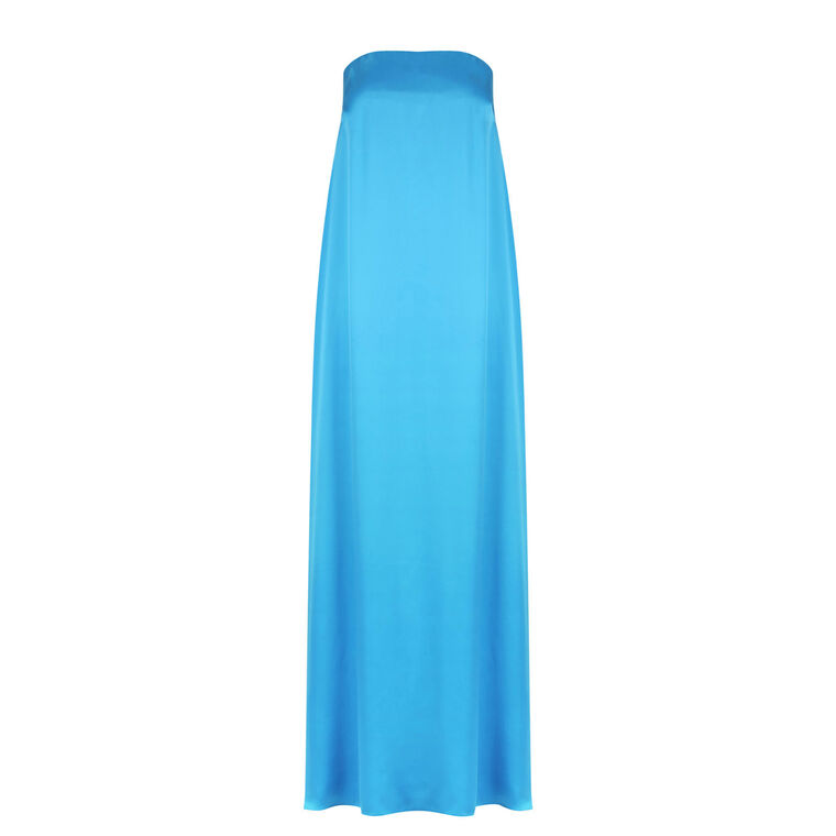 Ciel Silk Strapless Column Maxi Dress image number null