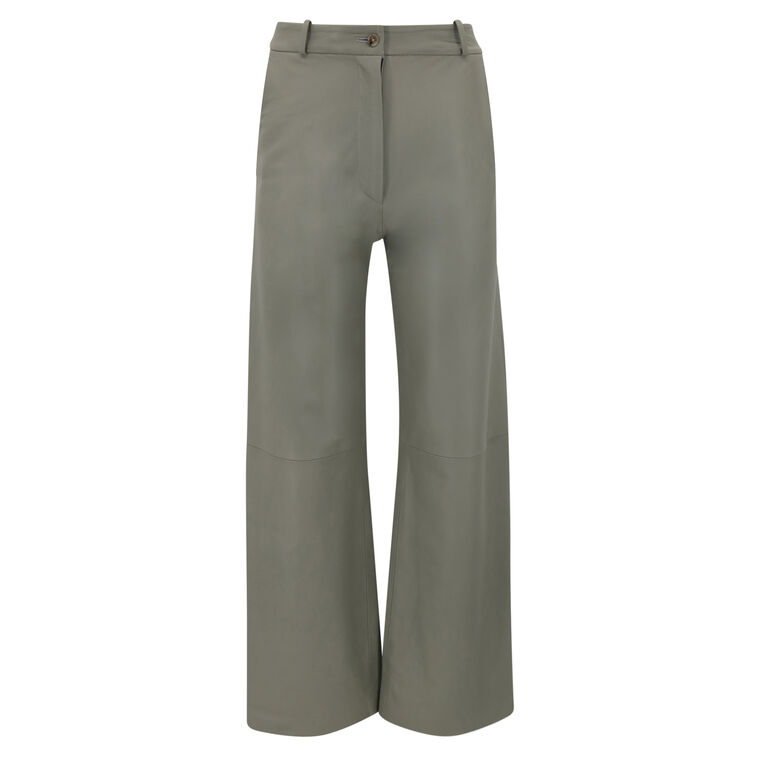 Noro Straight-Leg Leather Pants image number null