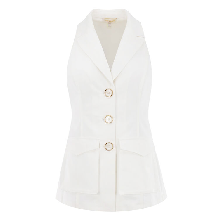 Lisa Stretch Cotton Vest image number null