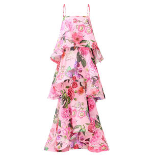 Armani Sleeveless Tiered Maxi Dress