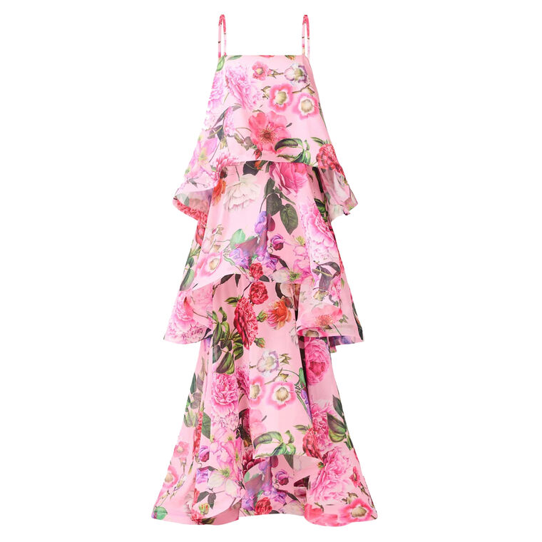 Armani Sleeveless Tiered Maxi Dress image number null