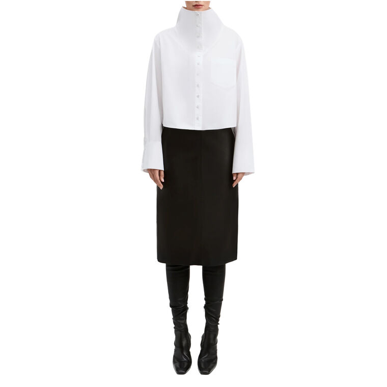 Paper Leather Pencil Skirt image number null