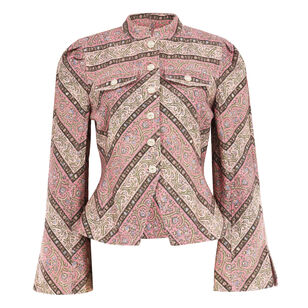 Pepper Paisley Denim Avril Jacket