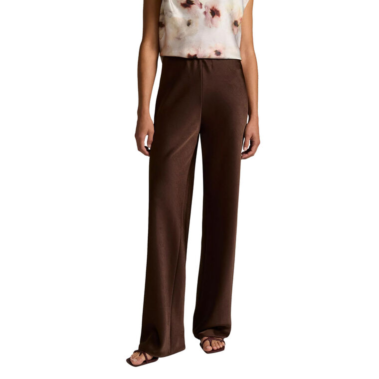 Colette High-Rise Fluid Satin Bias Pant image number null