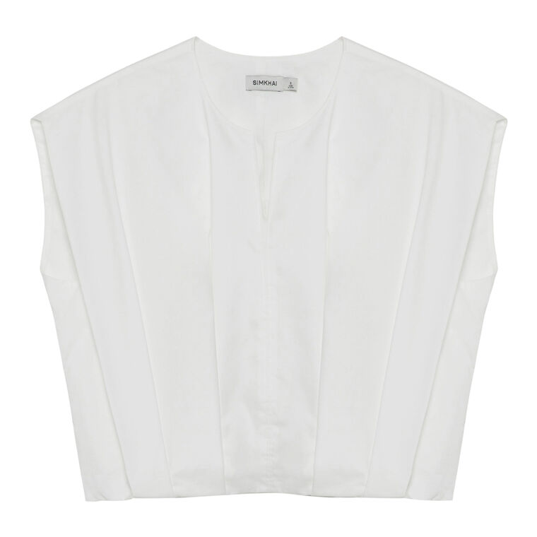 Wrenli Cotton Pleated Top image number null