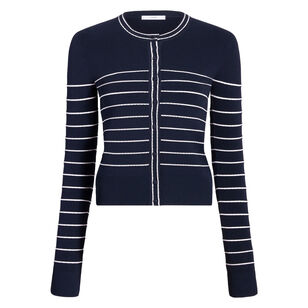 Faye Compact Jacquard Cardigan