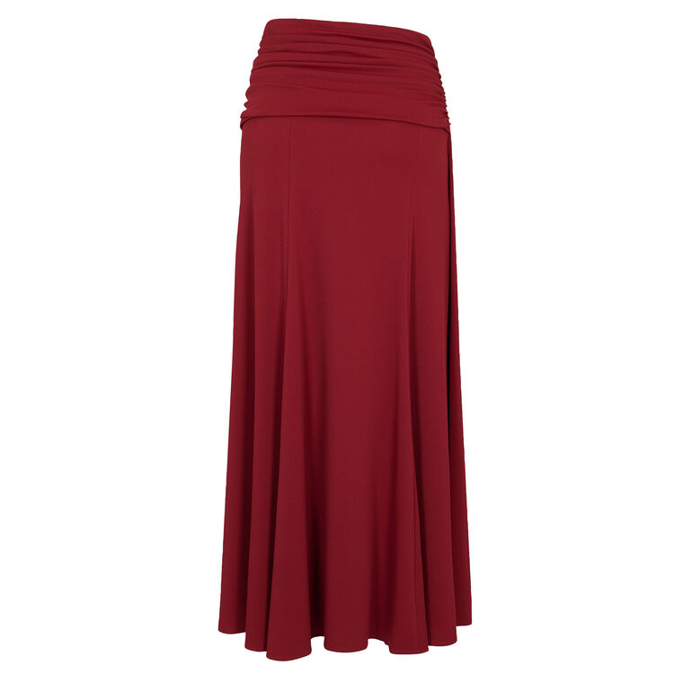 Jersey Maxi Skirt With Ruched Details image number null
