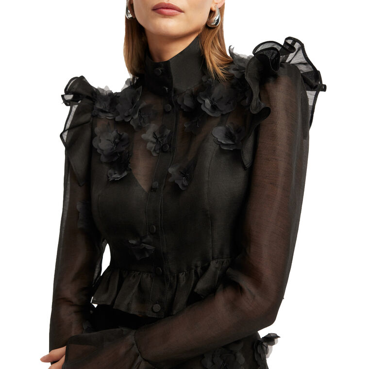 Maeve Petal Butterfly Long Sleeve Top image number null