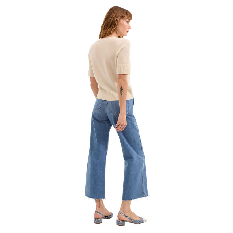 Short Sleeve Solene Cashmere Cardigan image number null