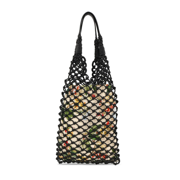 Flora & Fauna Knotted Leather Tote image number null