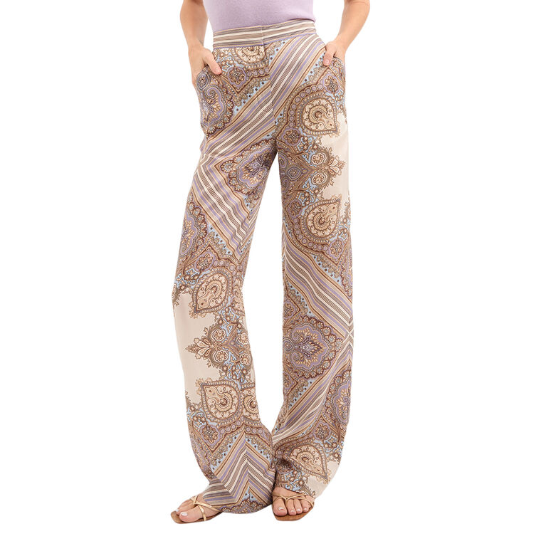 Grigore Wide-Leg Silk Pant image number null