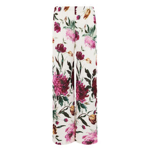 Devon Floral Print Wide Leg Pull-On Pant