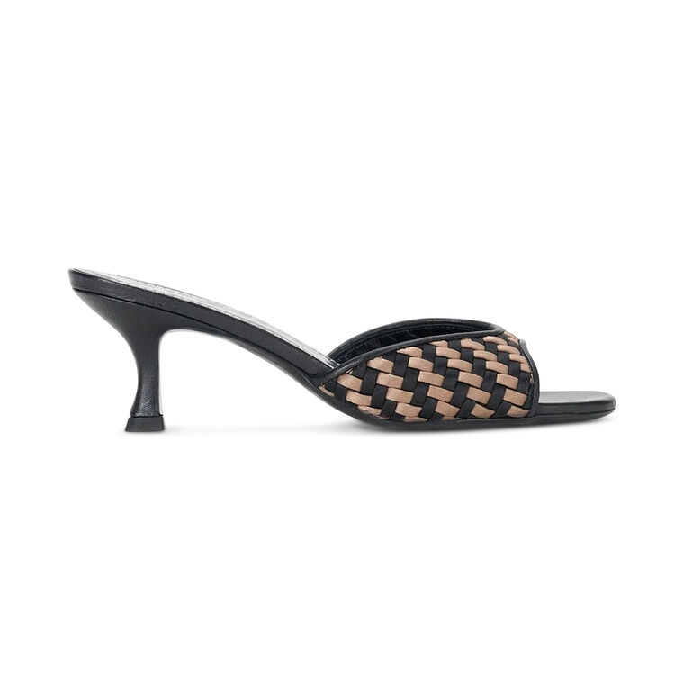 Brigitte Woven Satin Mule image number null