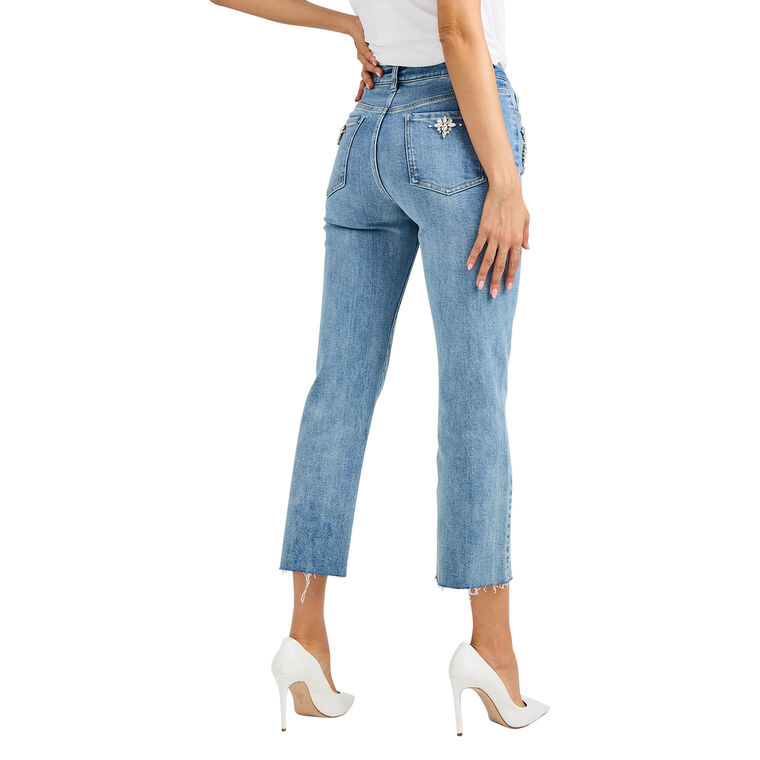 Carolyn Crystal Embellished Jean image number null