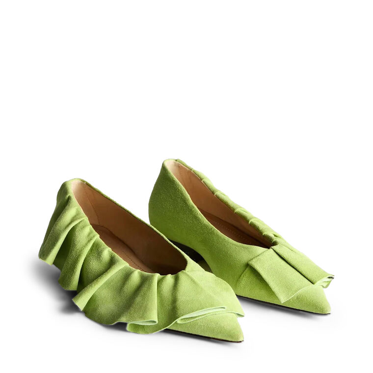 Ruffle Ballerina Flat image number null