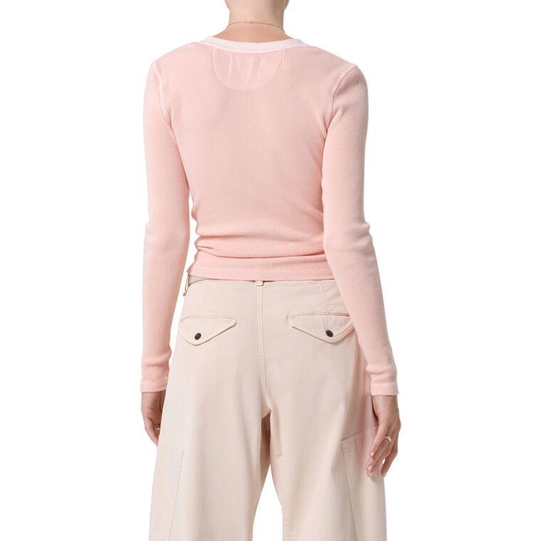 Drea Waffle Henley image number null