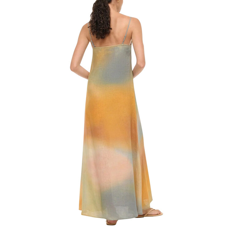 Laura Sleeveless Linen Maxi Dress image number null