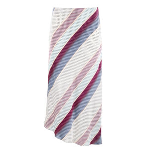 Josie Satin Stripe Midi Skirt