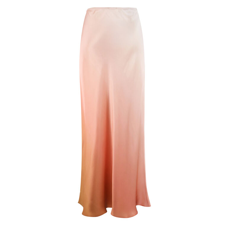 Grace Ombre Bias Cut Maxi Skirt image number null