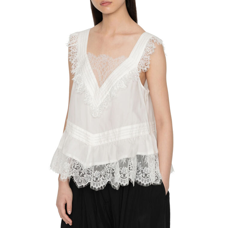 Hilda Lace Sleeveless Top image number null