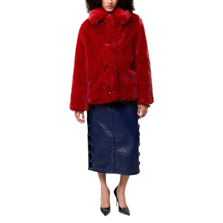 The Reid Oversized Faux Fur Jacket image number null