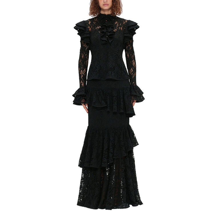 Amaya Lace Maxi Skirt image number null