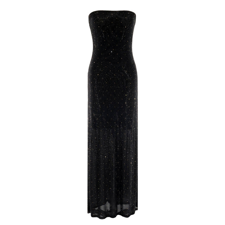 Delora Embellished Strapless Dress image number null