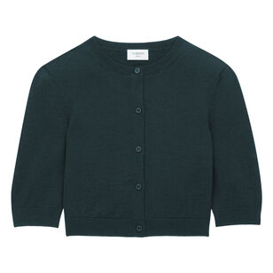 Wool Cropped Cardigan