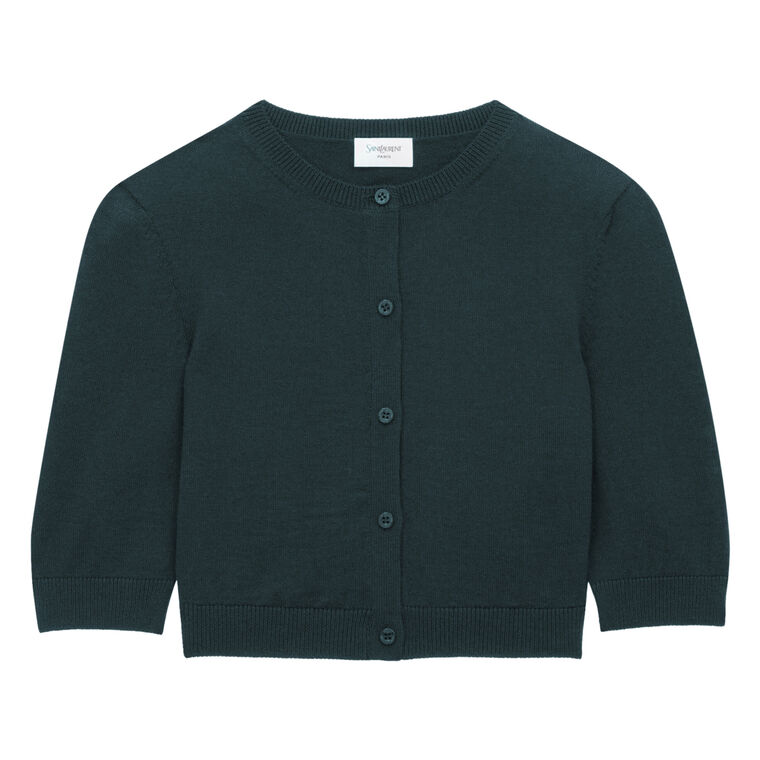 Wool Cropped Cardigan image number null