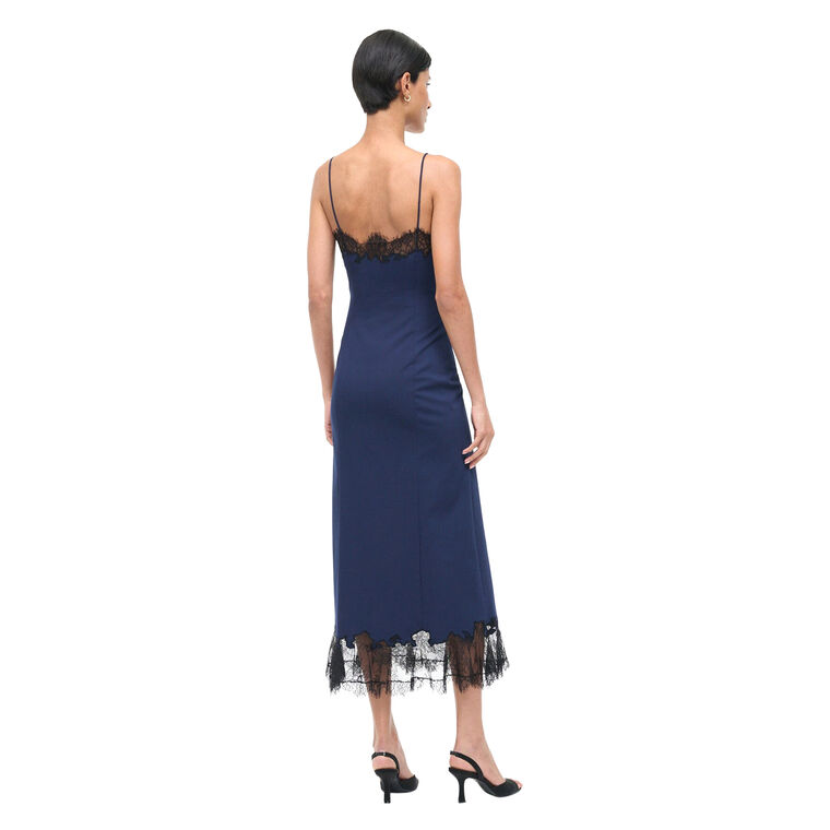 Nadia Sleeveless Lace Trim Midi Dress image number null