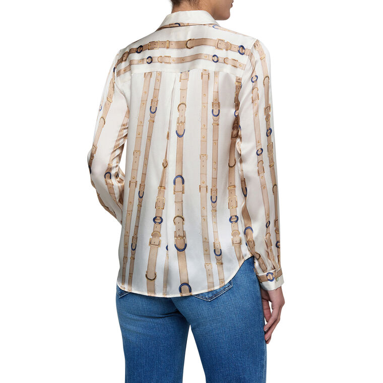 Tyler Long Sleeve Silk Blouse image number null