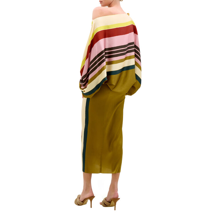 Bellagio Long Sleeve Silk Blouse image number null