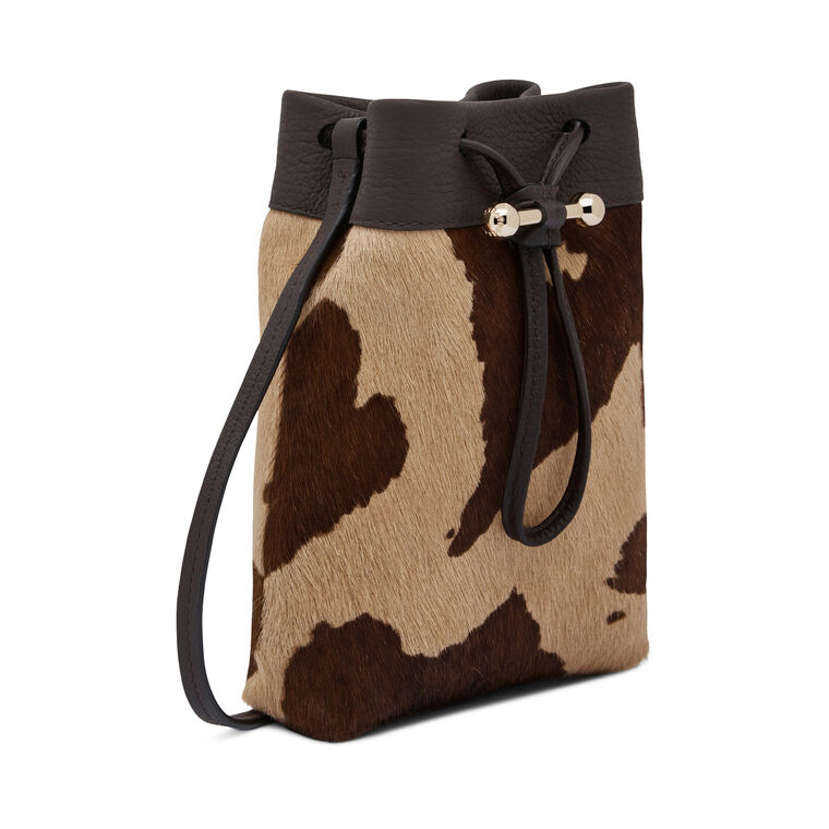 Osette Pony Hair Midi Crossbody Pouch image number null