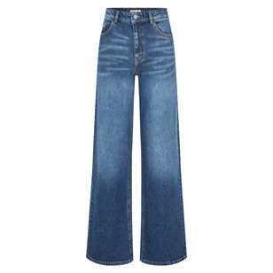 Nini Worn Out Wide-Leg Denim