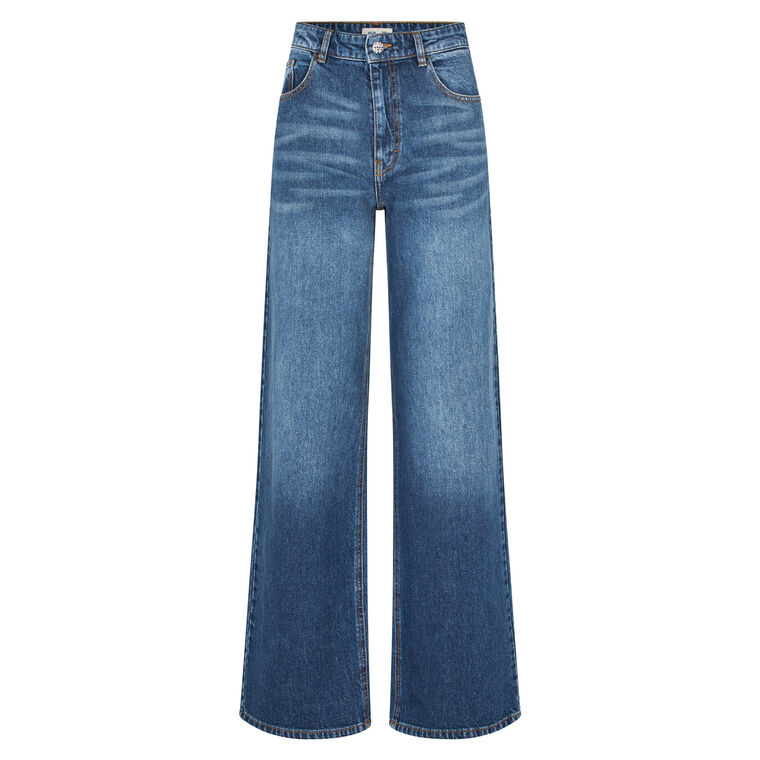 Nini Worn Out Wide-Leg Denim image number null