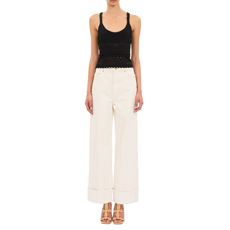 Esme Eyelet Knit Camisole image number null