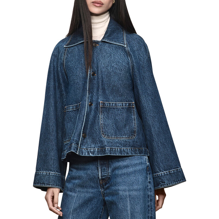 The Denim Swing Jacket image number null