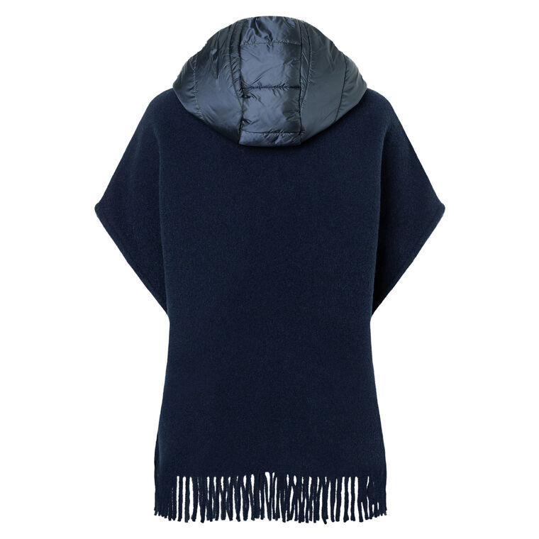 Nilla Hooded Zip Up Poncho image number null