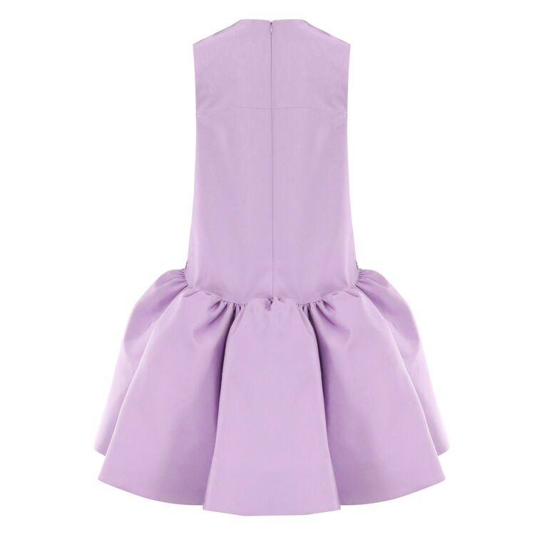 Sleeveless Babydoll Moire Dress image number null