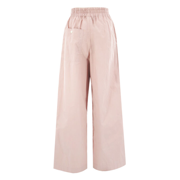 Baxter Side Button Wide-Leg Pull-On Pants image number null