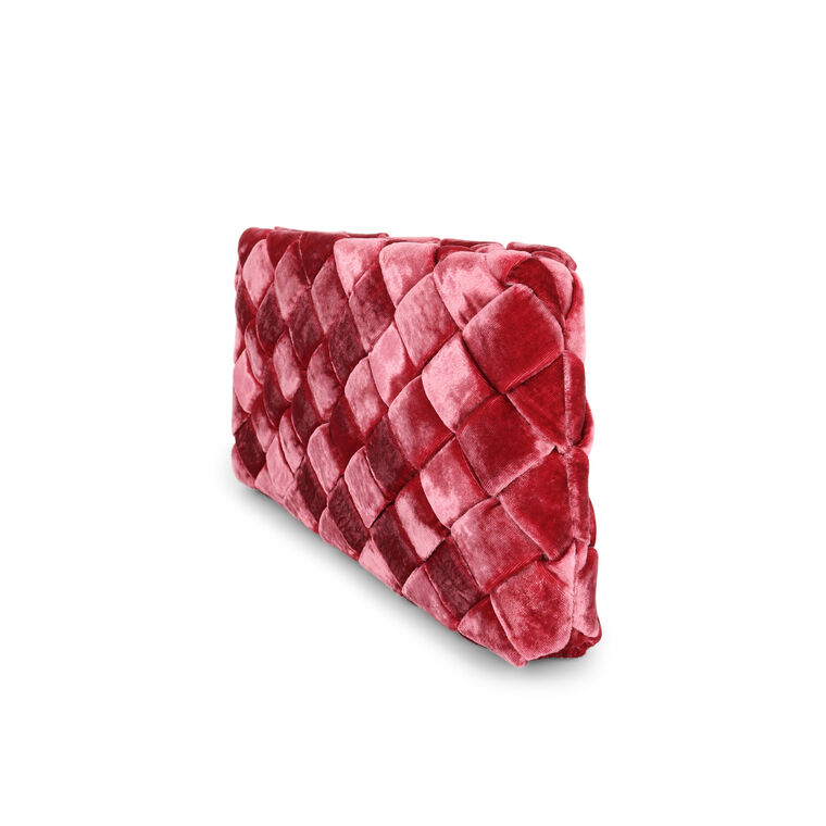 Aviva Woven Velvet Clutch image number null