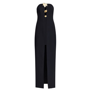 Hawick Strapless Gold Hardware Detail Maxi Dress