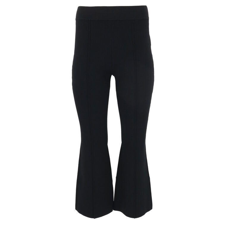 Kennedy Compact Jacquard Crop Flared Pants image number null